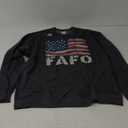 Vintage Usa Flag Trump Fafo Patriotic Retro Men's Long Sleeve Back Print, XL