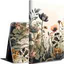 Case for All-New Kindle Fire HD 10 & 10 Plus Tablet 11th/13th Generation 2021/2023 Lightweight Smart Case Adjustable Stand Protective Cover with Auto Wake/Sleep - Floral Flowers