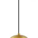 KoKo&Yukina Globe Pendant Lighting for Kitchen Island Mid Century Modern Hanging Light Fixture with Clear Globe Glass Gold Brass Hanging Ceiling Lights for Sink Bathroom Entryway (8 inch)