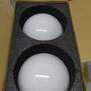 VIHOSE Set of 4 Globes for Light Fixtures 6 Inch Milky White Glass Ceiling Fan Bulb Light Covers Replacement Globe Lamp Shade 2.67 Inch Fitter Opening Fixture Replacement Globes Shades