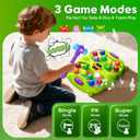 Whack Mole Game for Kids, Idea Gift for 3-12 Year Old Boys and Girls, Interactive Pounding Toy with 2 Hammers, Lights & Sounds, 3 Game Modes Educational Toy for 3 4 5 6+ Year Old Boys- Green