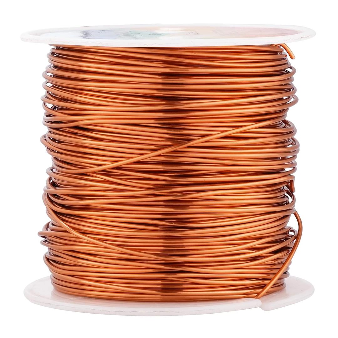 82 Feet Tarnish Resistant Copper Wires 20 Gauge/0.8mm Jewelry Craft Wires Beading Wire for Jewelry Making, Wire Wrapping and Crafting(Copper)