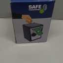 Kids Safe Bank with Fingerprint Password Talking ATM Piggy Bank for Real Money Toy Gift for 5-14 Years Old Boys Girls (Silver/Black)