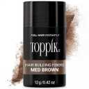 Toppik Hair Building Fibers, Medium Brown, 12g Fill In Fine or Thinning Hair, Instantly Thicker, Fuller Looking, 9 Shades for Men & Women, Keratin Protein Formula