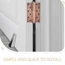 PRETYZOOM Heavy Duty Sliding Door Support Wheel Set with Nylon Rollers 5-Piece Anti-Sagging Door Bottom Guide Smooth Quiet Operation for Furniture and Office Chairs