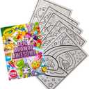 Crayola Epic Book of Awesome Coloring Book (288pgs), Animal Coloring Pages, Glitter Stickers, Travel Activity, Gift for Kids, Ages 3+