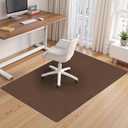 Office Chair Mat,Hard Floor Chair Mat Suitable for Hardwood and Tile Floors,Large Non-Slip Floor Protection Mat,Does Not Pill,Coffee(48"x60")