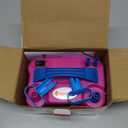 IDAODAN Electric Balloon Pump, Portable Electric Balloon Blower Machine Balloon Air Pump Dual Nozzle Rose Red 110V 600W Balloon Inflator for Party Decorations