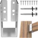 12 PCS Concealed Joist Hanger, 2" x 4" Outdoor Concealed-Flange Hanger, Coated Concealed Mount Joist Hangers for 2"x4" Beam , Swing, Fence