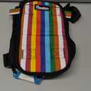 Pawaboo Pet Carrier Backpack, Adjustable Pet Front Cat Dog Carrier Backpack Travel Bag, Legs Out, Easy-Fit for Traveling Hiking Camping for Small Medium Dogs Cats Puppies, Small, Colorful Strips