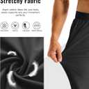 MAGCOMSEN Men's Golf Pants Stretch Joggers with Zipper Pockets Work Casual Slack for Men (Gray)