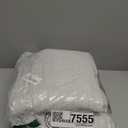 NICETOWN Linen White Curtains 84 inch Length 2 Panels Set, Grommet Thick Flax Linen Blend Window Treatment Privacy Assured with Light Filtering for Bedroom/Living Room, W55 x L84