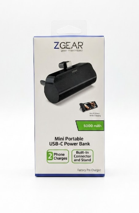 ZGEAR Mini Power Bank 5000mAh Portable power Bank For Type C iphone Android
