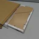 10x14 Picture Frame Set of 2, 10 x 14 Wood Photo Frames with Mat for 8x12 or 30x40cm Diamond Painting Art, Wooden Frame with Real Glass Cover for Wall and Tabletop Display,Distressed White