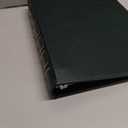 LETVPVOW Vintage Hardback 3 Ring Binder 1 Inch, Professional Leather Binder 3 Ring, Three Ring Binders Fits 8.5" x 11", D Ring Binders for Photo Album, Home, School and Office Supplies- Dark Green