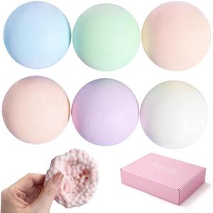 6 Pack Stress Balls for Adults - Squishy Balls, Squeeze Fidget Toys Crunchy & Squishy Stress Ball Set, Variety Textures, Stress Balls,Gift Box Packaging (Crispy)