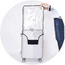 Clear PVC Suitcase Cover Protectors Transparent Luggage Cover Waterproof Wheeled Suitcase Dust Covers Dustproof Travel Luggage Sleeve Protector (28")