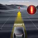 RAVEMEN TR150/TR250 Bike Tail Light, 280 Visible Bike Rear Light with Brake Detection and Auto On Off Feature, 3 Mounting Options