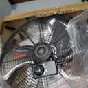 iLIVING 20 Inch Heavy Duty Floor & Wall Mount Fan - 5750 CFM High Velocity, 120-Watt, 3-Speed, Industrial Cooling for Garage, Workshop, Office, Home - UL Listed, Black