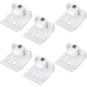 6 Pcs Mount Bracket Holder for Pleated Cellular Shades Headrail Support Brackets Clip for Wide Beam Folding Blinds Mounting for Window Blind