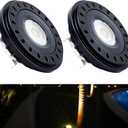 PAR36 LED Landscape Spotlight, PAR 36 LED Bulb 12V-24V 10W, Low Voltage Landscape Light Bulbs 75W 50W Replacement, G53 Base for Flood Light RV Track Light Warm White 2700K 850lm 2-Count