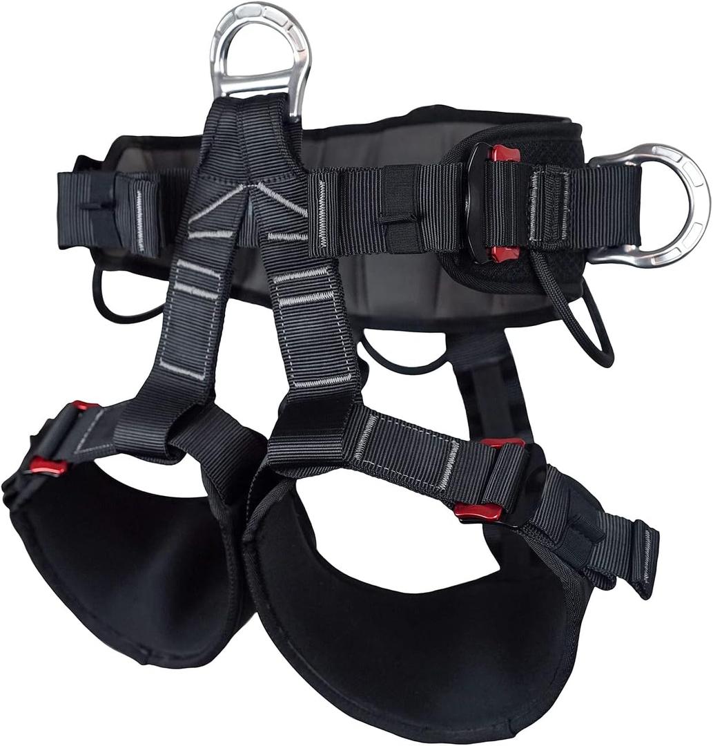 SOB Tree Climbing Harness, Adjustable Thickness Widen Protecta Safety Harness, Half Body Harnesses for Rock Climbing Rescuing Work Fire Rescuing Caving