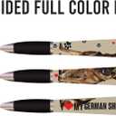 2 x ANINKABOVE German Shepherd Ballpoint Pen - 3-Sided Cute Writing Instrument, Fun Gift for Dog Lovers, Moms & Dads - Unique School & Office Supplies (1 Count)