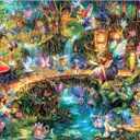 Blueforest Fantasy Elf World 1000 Piece Jigsaw Puzzle for Adults Challenging & Funny Family Game Night Ages Finished Size: 27.55 x 19.68 Inches