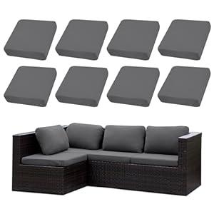 SUKAIKEQA Outdoor Cushion Covers Set,8PCS Patio Furniture Couch Seat Slipcovers, Replacement for Sofa Sectional Chair(Coverï¼ŒOnly)