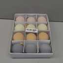 12 Pcs Christmas Velvet Balls Ornaments, 3.15 Inch Flocked Christmas Tree Hanging Balls, Shatterproof Plastic Xmas Decorative Hanging Ornaments, for C-hristmas Tree Home Party Wreath Decorations