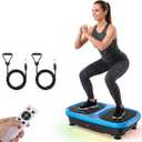 NEWBULIG Vibration Plate, Whole Body Workout, Vibrating Platform with LED Touch Screen & Pull Ropes for Weight Loss & Muscle Toning