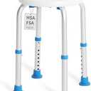 SOUHEILO Adjustable Shower Chair for Inside Shower, HSA/FSA Eligible Round Shower Stool for Inside Bathtub, ToolFree Shower Seat for Elderly/Senior/Disabled/Pregnant