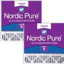 Nordic Pure 20x20x5 (Actual Size: 19 5/8 x 19 7/8 x 4 3/8) Honeywell/Lennox Replacement MERV 8 Air Filters 2 Pack