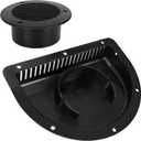 Lonffery Trailer Vent - RV Vent Covers for Trailer - RV ATV Cycle Truck Cargo Work Trailer Side Air Vents (1Pack, Black)