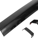 Set Central Console Instrument Strip Cover for Toyota Tundra 2022-2024 Console Center Dashboard Stripe Trim Carbon Fiber Pattern ABS Black