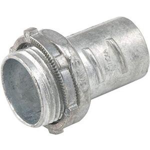RACO 2283B5 Connector, Screw-in, 3/4-Inch Trade Size, Flex, Zinc, 5-Pack,Gray