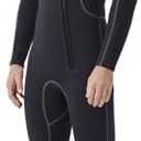 Hevto Men Wetsuits 3/2mm Neoprene Wet Suit Back Front Zip in Cold Water for Surfing Swimming Diving, Size L