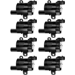 TUPARTS Round Ignition Coils Fit for Chevrolet for GMC for Buick for Cadillac for Silverado 1500 for Suburban for Sierra V8 4.8L 5.3L 6L 1999-2007 Replacement for OE 12563293 D585 C1251-8 Coil Packs