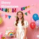 2 x Papoopy 5Pcs Birthday Decorations with Crown Tiara, Sash, Cake Topper, Candle and Number Balloon for Gifts, 13th Birthday Gifts for Her