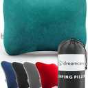 DREAMCARE Camping Pillow, Memory Foam Travel Pillow, Camping Accessories - Small Pillow Camping Essentials Camping Pillows for Sleeping, Backpacking Pillow, Travel Pillows for Sleeping (Medium, Green)