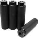 Bike Pegs for 3/8 inch Axles, Aluminum Alloy Anti-Skid Lead Foot Bicycle Pegs BMX Pegs for Mountain Bike Cycling Rear Stunt Pegs Black