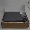 Blissful Diary Baby Play Gym & Activity Mat, 5 Developmental Zones Wooden Tummy Time Mat with 5 Detachable Sensory Toys for Motor Skills & Sensory Development, Baby Essentials Shower Gift (Gray Round)