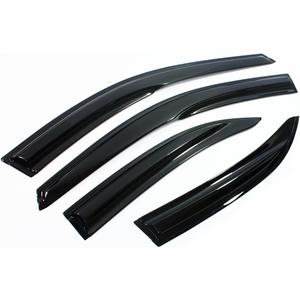JDM Style Smoked Window Visor Rain/Sun Vent Shade Guard Deflector Compatible with for 2009-2014 Acura TSX