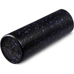Yes4All High Density Foam Roller for Back, Variety of Sizes & Colors for Yoga, Pilates - Blue Speckled - 18 Inches