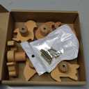 Qunclay 6 Sets Wooden Animal Dresser Knobs Decorative Nursery Wood Drawer Pulls with Screws Furniture Pulls Handles for Nursery Home Bedroom Kitchen Cabinets Hardware Cupboard (Sea Animal)