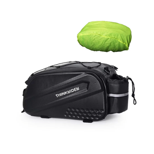 ThinkRider Bike Bags for Bicycle Rear rack 14L Hard Shell Waterproof Bike Ebike Trunk Pannier Saddle Seat Bag Carrier with Reflector, Rain Cover & Shoulder Strap for Commuter Travel Outdoor