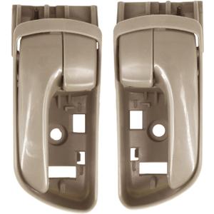 A Set of Inside Interior Door Handles Compatible with Sienna 2004-2010 Replaces 69206-AE010 FL, 69205-AE010 FR (Beige)