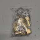 6PCS Brass Hose Barb Fittings 1/2" NPT Female to 5/8" Barb Adapter Connector Include 6 Stainless Steel Clamps for Water/Oil/Gas