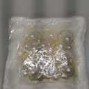 Cloth Napkins and Rings Set of 24, 48Pcs White Washable Square Satin Napkins with Pearl Ring Holder, Smooth Table Decor for Fall, Cocktail, Dinner, Wedding, Party, Christmas and Halloween