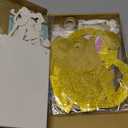 Engagement Party Decorations - Gold Engagement Congratulations Decor, HAPPY ENGAGEMENT Banner, Thickened ECO Ring Balloon Kit with Photo Timeline Banner, Heart Streamers Garlands